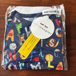 Little Sleepies Alphabet Print Pajama Set